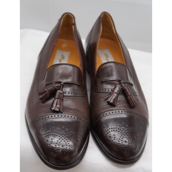 Mezlan Havana Tassel Loafers Men's Dark Brown Leather Size 10.5 - Picture 3 of 10